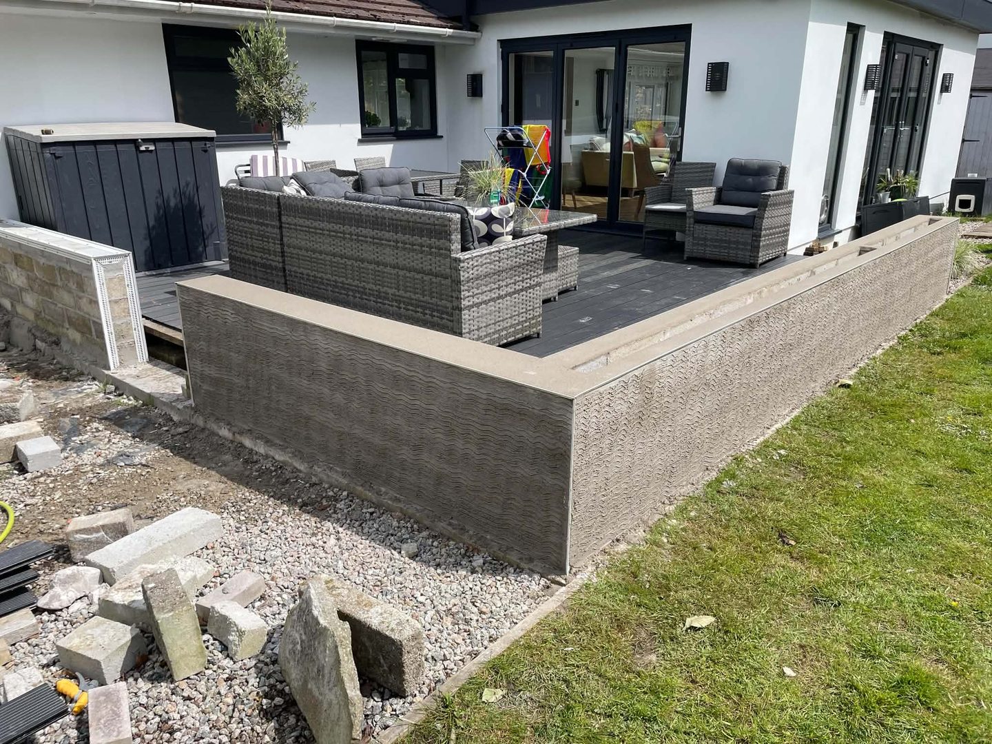 Brick Planter Garden Terrace