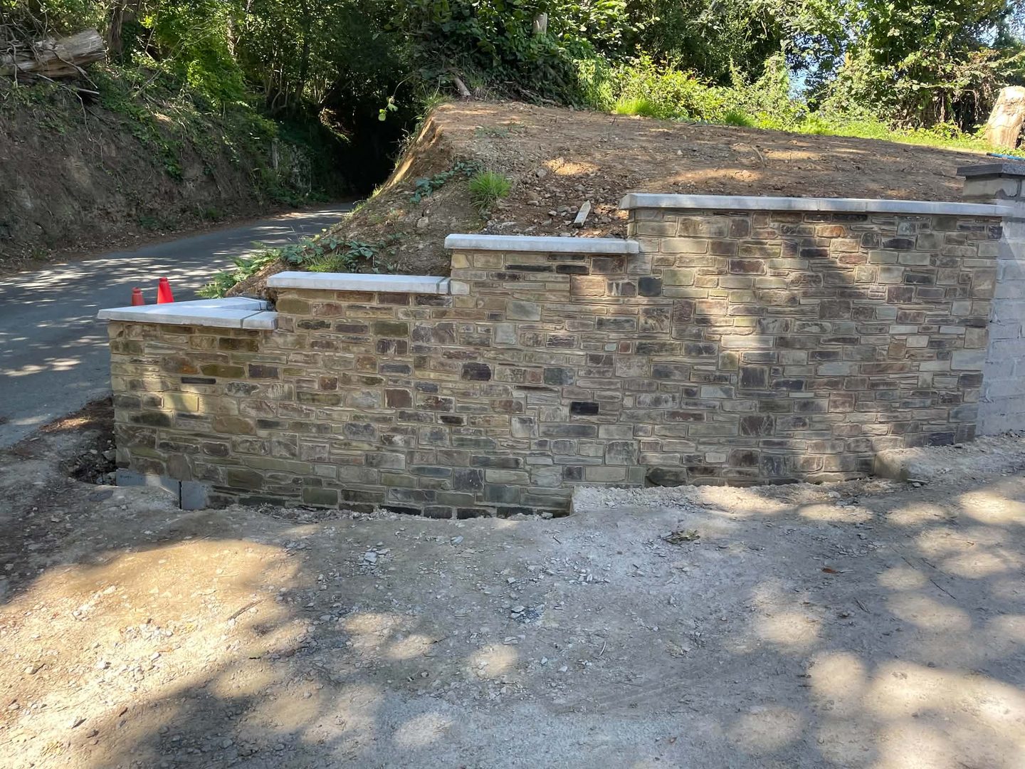 Natural Stone Retaining Wall